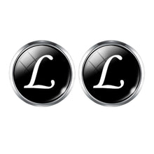Load image into Gallery viewer, Men's Fashion A-Z Single Alphabet Cufflinks Silver Color Letter Cuff Button for Male Gentleman Shirt Wedding Cuff Links Gifts
