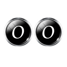 Load image into Gallery viewer, Men's Fashion A-Z Single Alphabet Cufflinks Silver Color Letter Cuff Button for Male Gentleman Shirt Wedding Cuff Links Gifts
